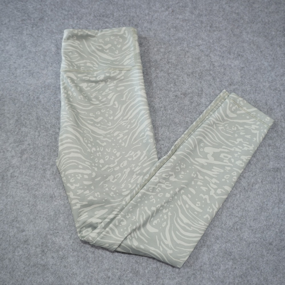 Athleta Girl XL 14 Leggings Chit Chat 7/8 Tight Kids Sage Green Excellent Swirl